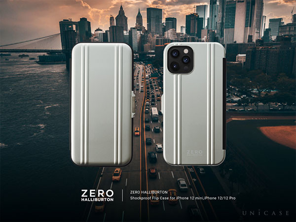【ZERO HALLIBURTON×UNiCASE】Apple最新端末iPhone12/12 Pro/12 miniに対応した大人気の手帳型耐衝撃ハイブリッドiPhoneケース