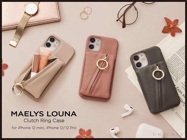  女性のライフスタイルに合わせたアイテムを提案するブランド「MAELYS LOUNA（マエリスルーナ）」の新作iPhoneケース“Clutch Ring Case”