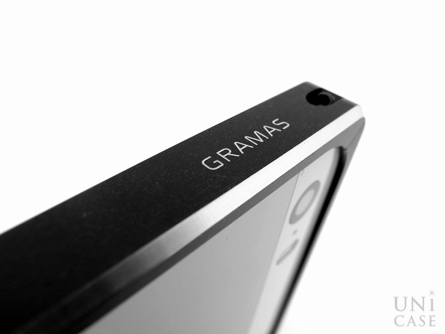 【iPhone5s/5 ケース】Metal Bumper (ブラック)の凹凸
