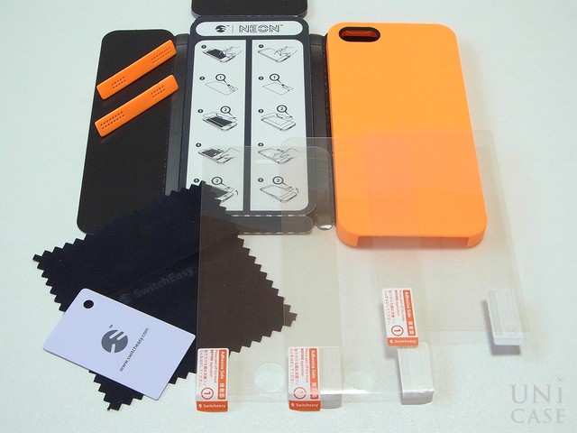 【iPhone5s/5 ケース】NUDE Neon Orangeの付属品