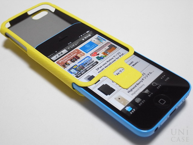 【iPhone5c ケース】Multi Function Design Case Melon Greenの装着感