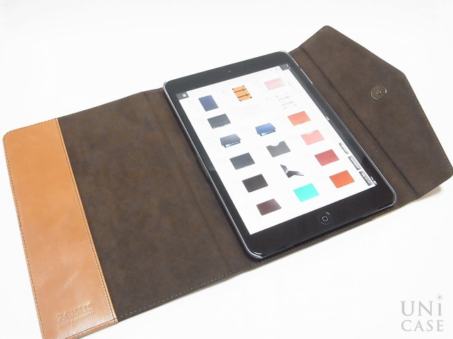 【iPad mini3/2/1 ケース】Prestige Envelope Folio ダークブラウンの装着