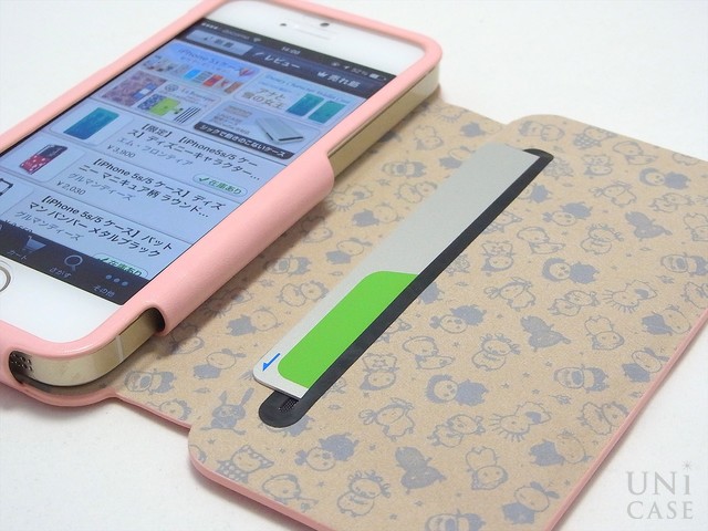【iPhoneSE(第1世代)/5s/5c/5 ケース】Little Pink ＆ Brokiga Case (ピンク)の収納スペース