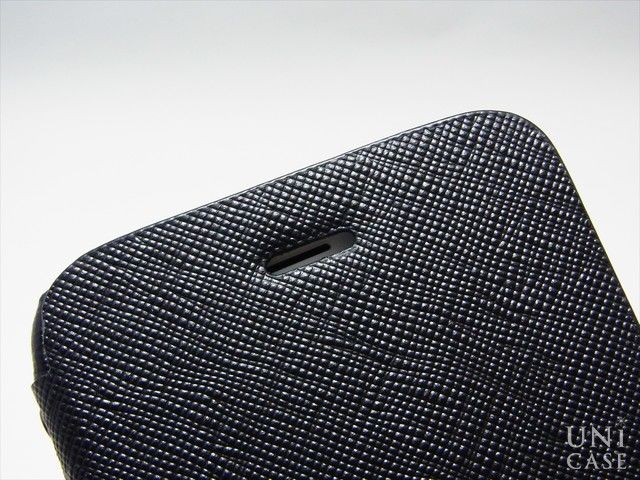 【iPhone6s/6 ケース】Minimal Diary (ブラック)の受話口